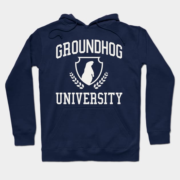 Phil the Groundhog University Punxsutawney Phil  Groundhog Day Hoodie by PodDesignShop